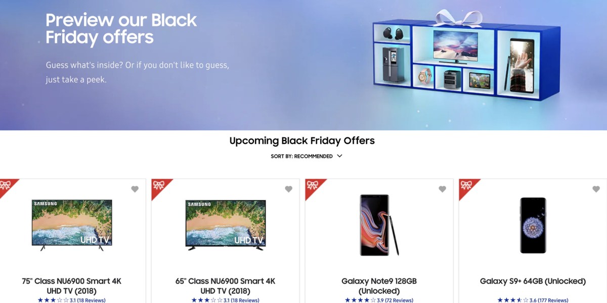 Samsung Black Friday ad