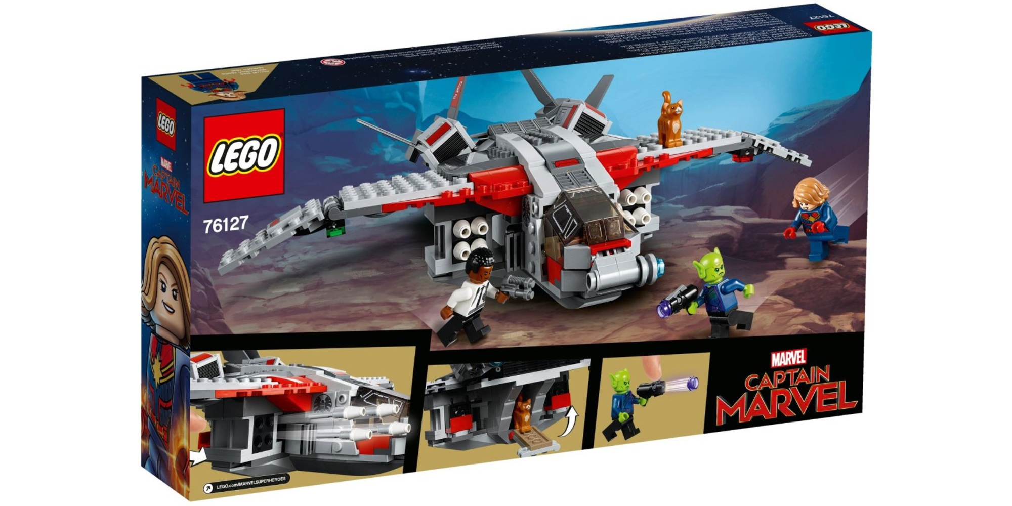 LEGO Captain Marvel Box Back