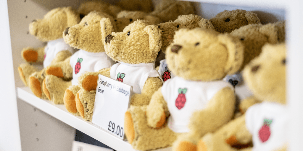 Raspberry Pi Store souvenir teddy bears