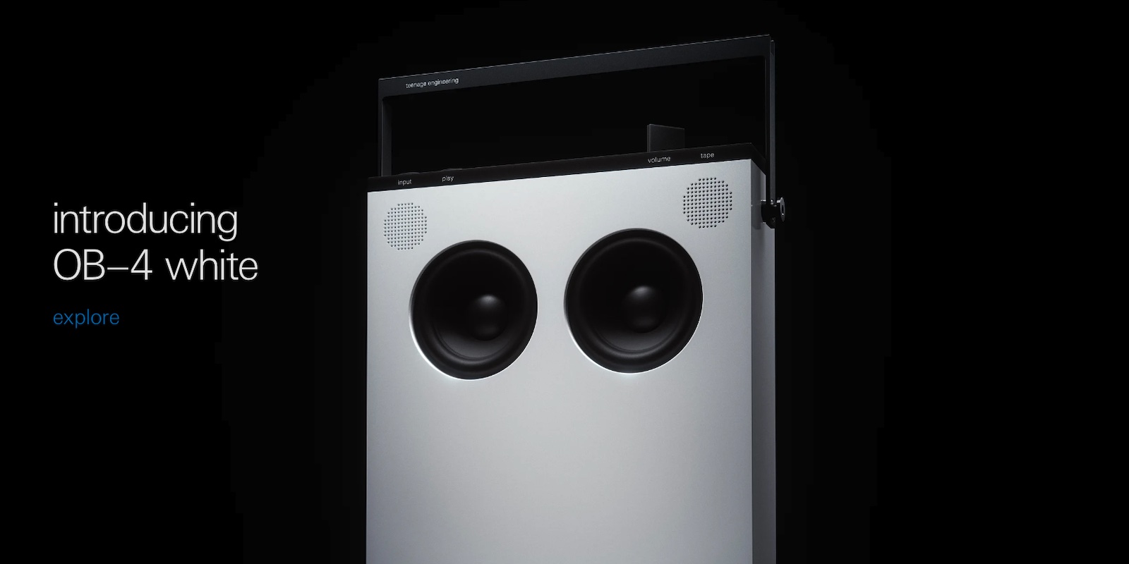 a close up of a speaker