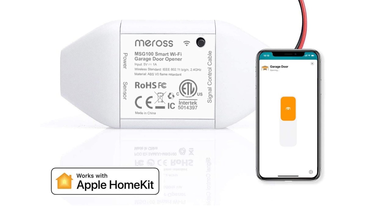 meross HomeKit Garage Opener