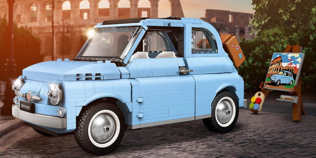 blue LEGO Fiat 500