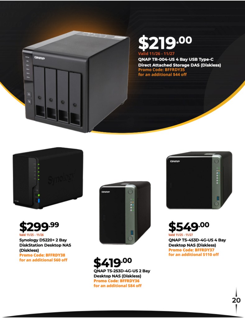 newegg black friday ad 2021 nas deals