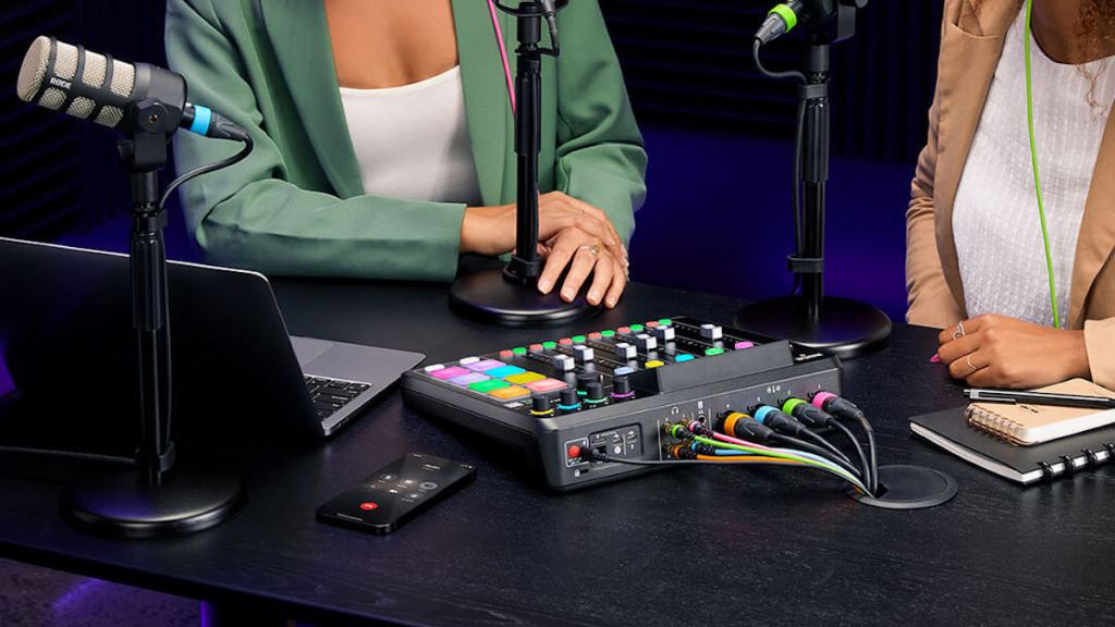 New RODECaster Pro II audio production studio