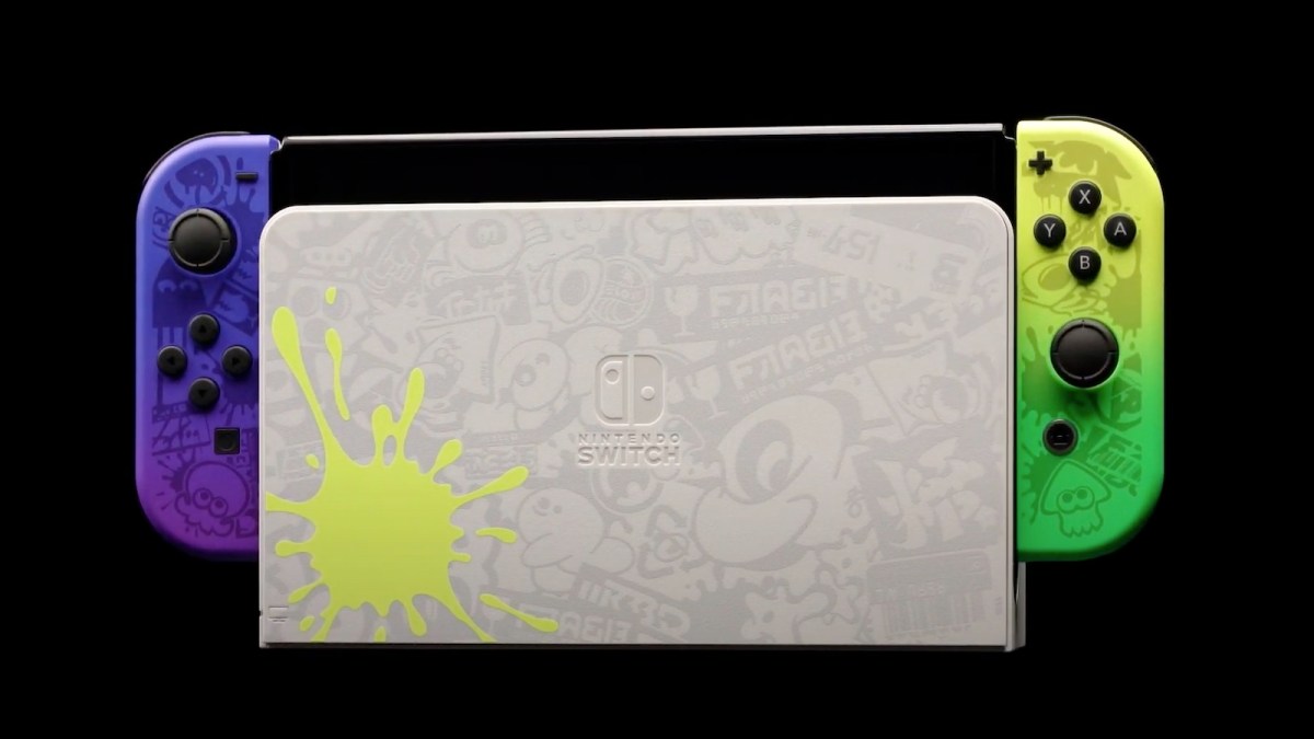 new Nintendo Switch console known as the OLED Model Splatoon 3 Edition