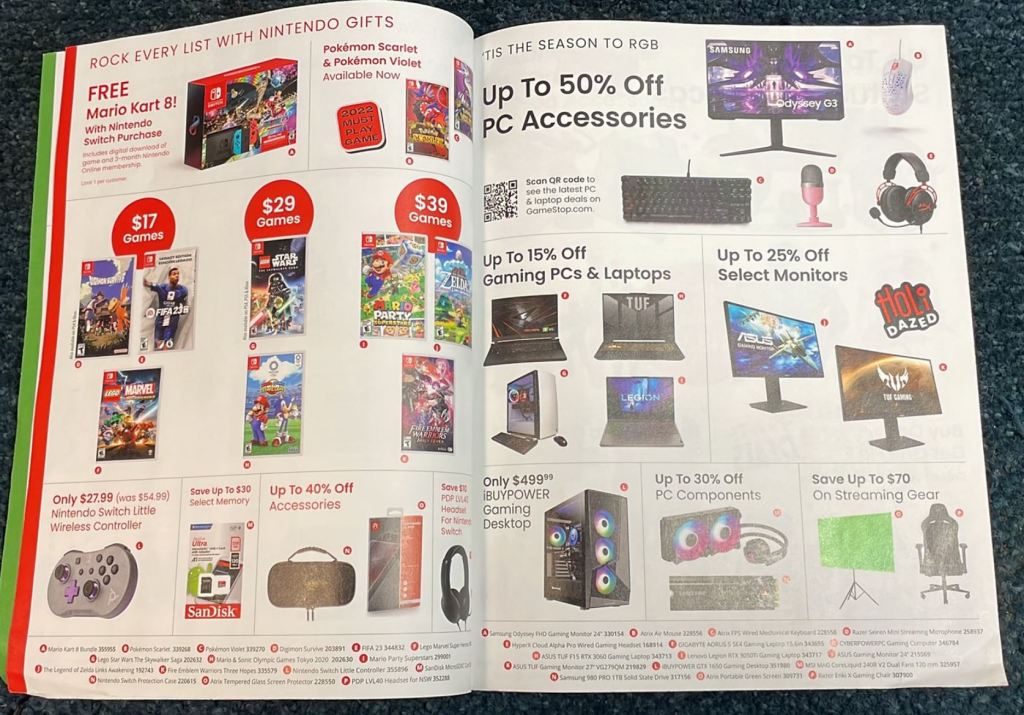 GameStop Black Friday ad