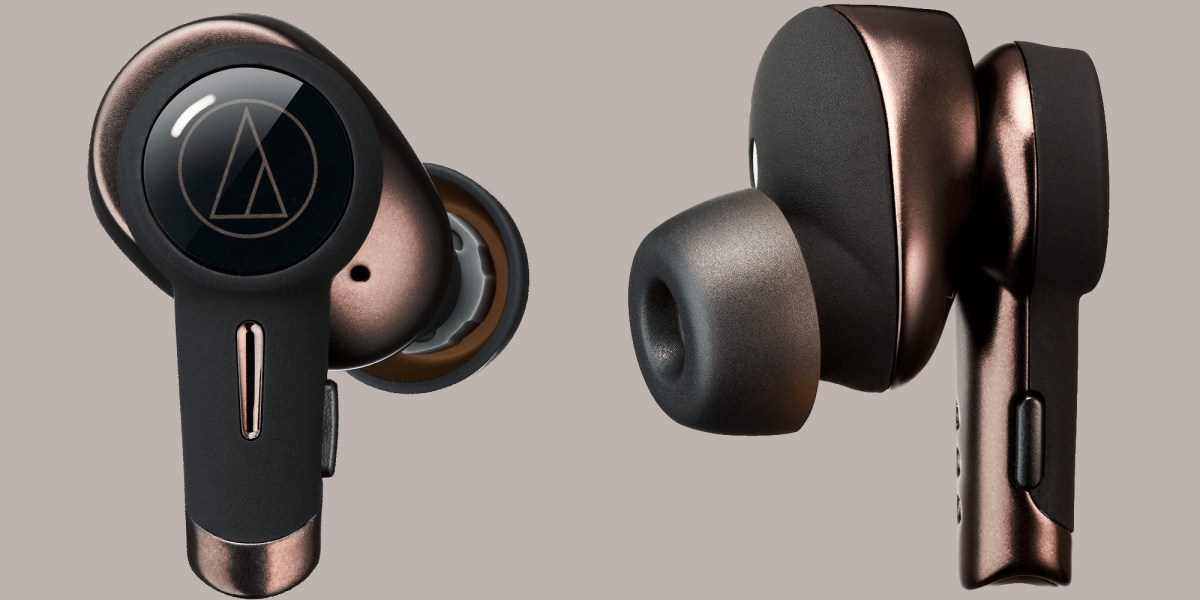 Audio-Technica ATH-TWX9 Wireless Earbuds-review close