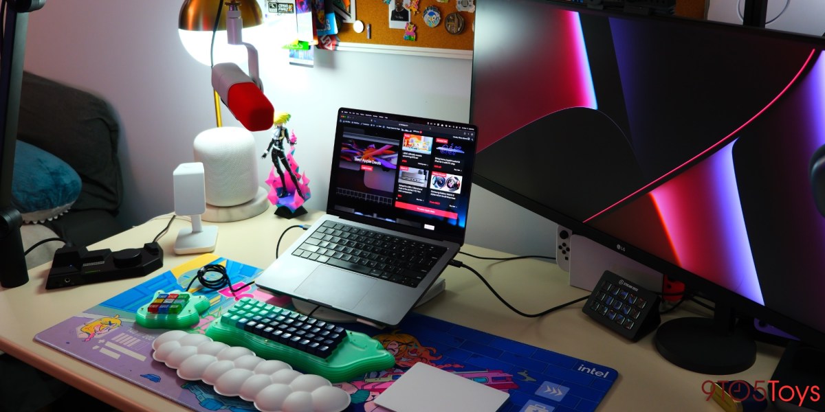 a desktop computer sitting on top of a desk