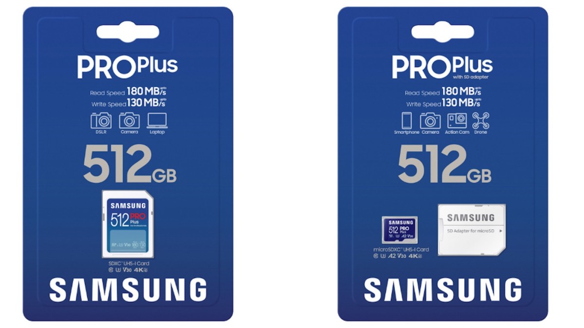 New Samsung microSD cards