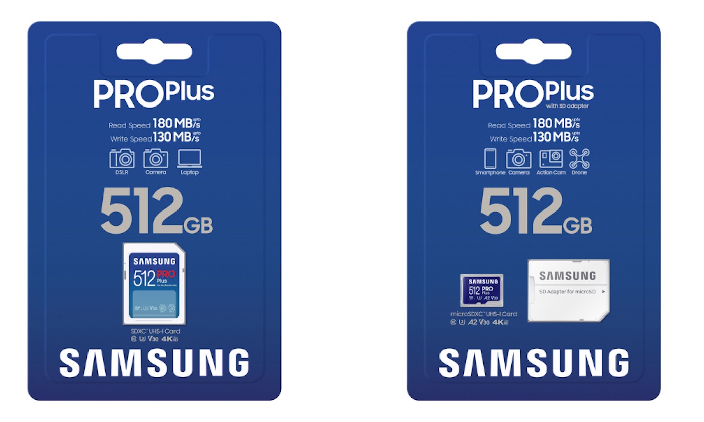 New Samsung microSD cards