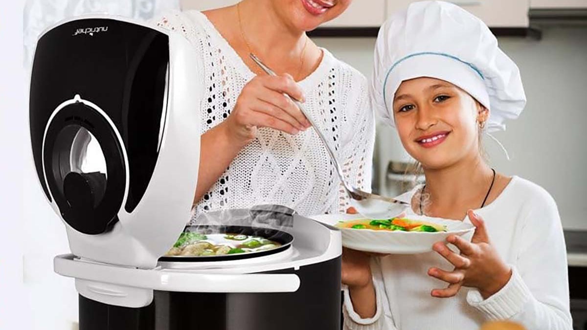 a woman holding a plate of food