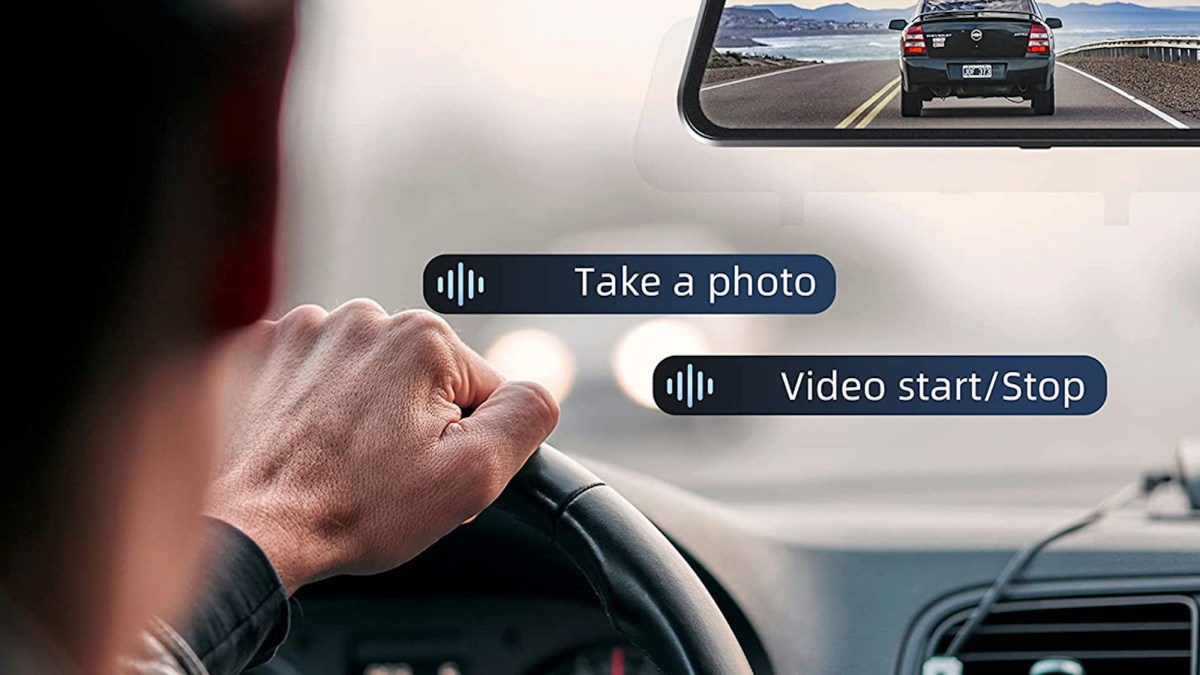 a man driving a car