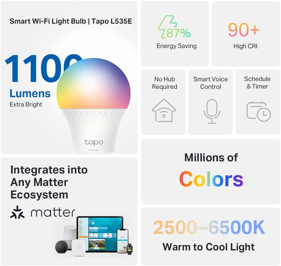 TP-Link Tapo Matter Smart Bulb