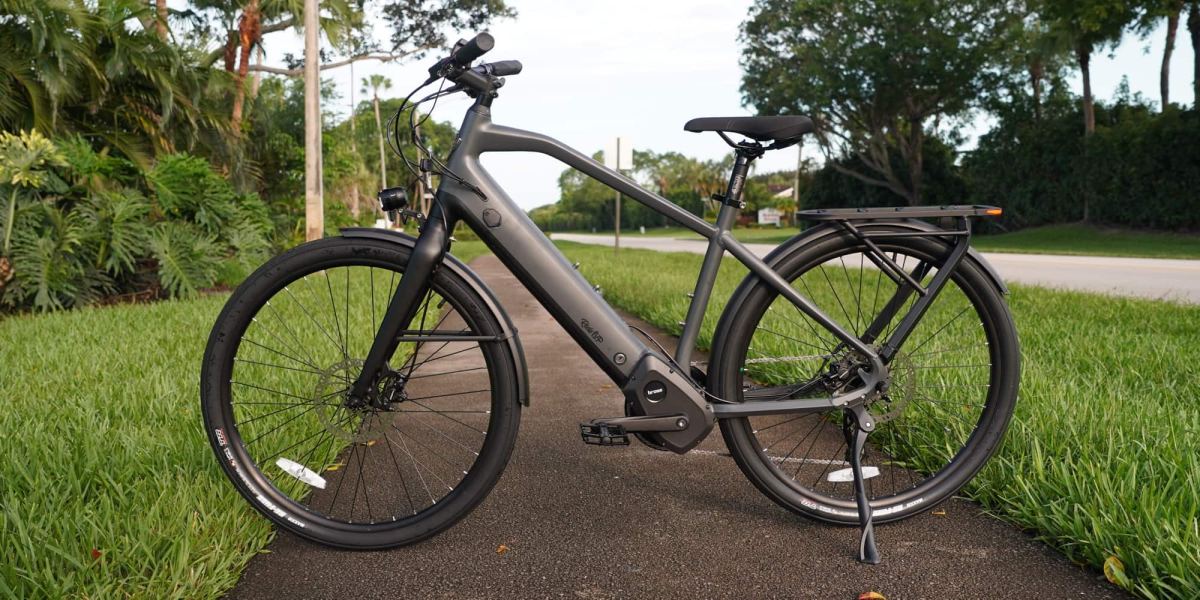 a bicycle parked on the side of the road