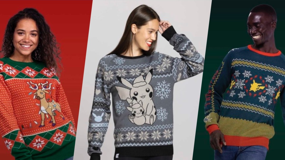 Pokémon Christmas sweaters