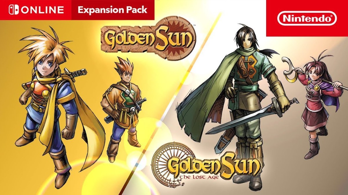 Golden Sun and Golden Sun- The Lost Age Switch Online