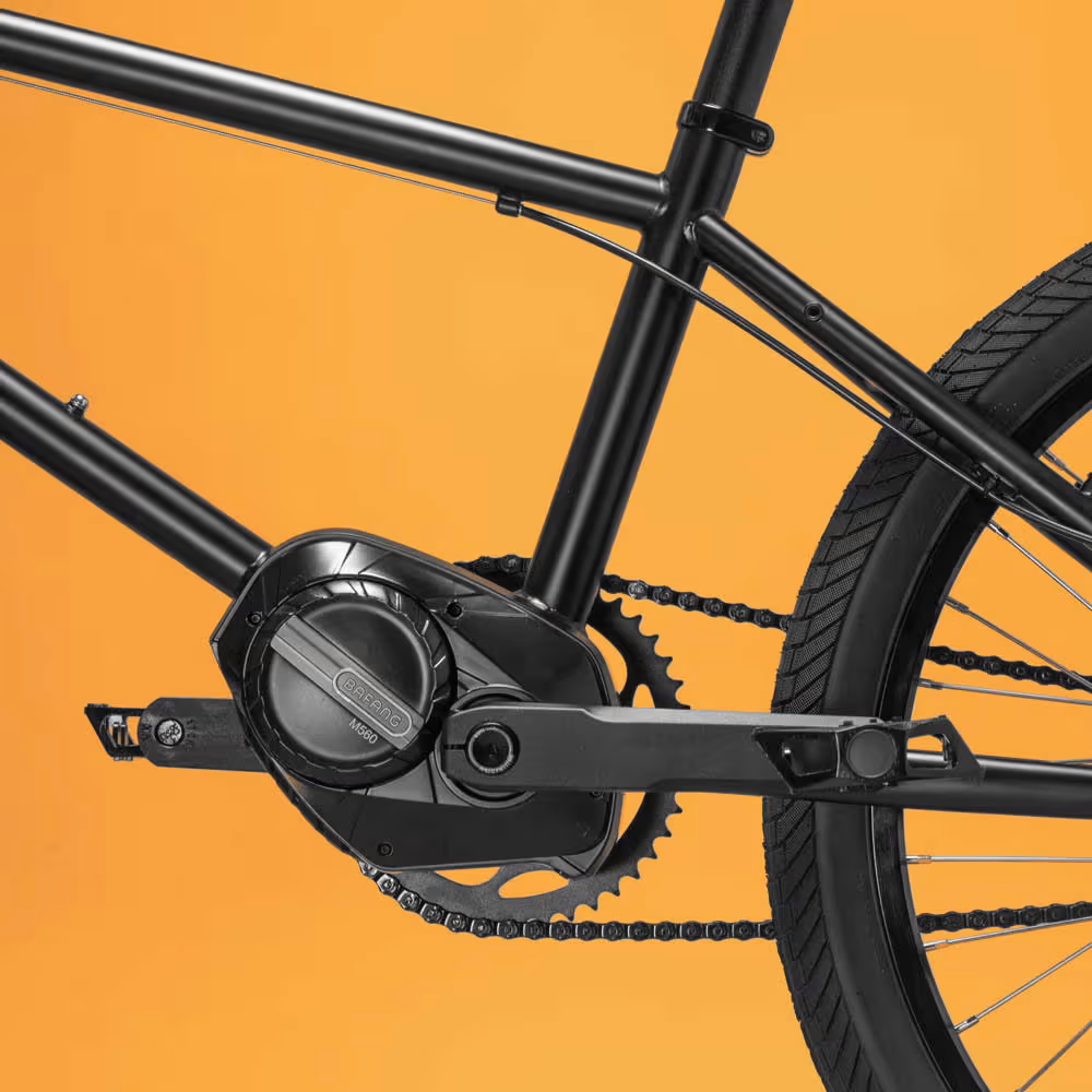 a close up of BMX electric bicycle