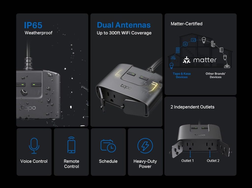 TP-Link Tapo P400M Matter Outdoor Smart Plug