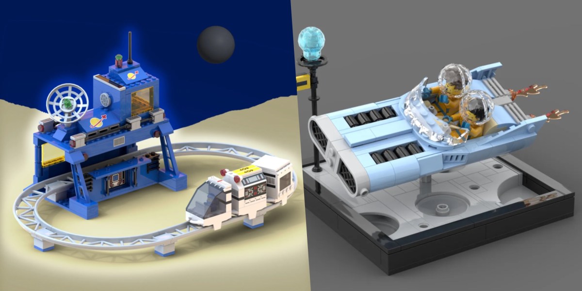 LEGO Micro Rail Command Center