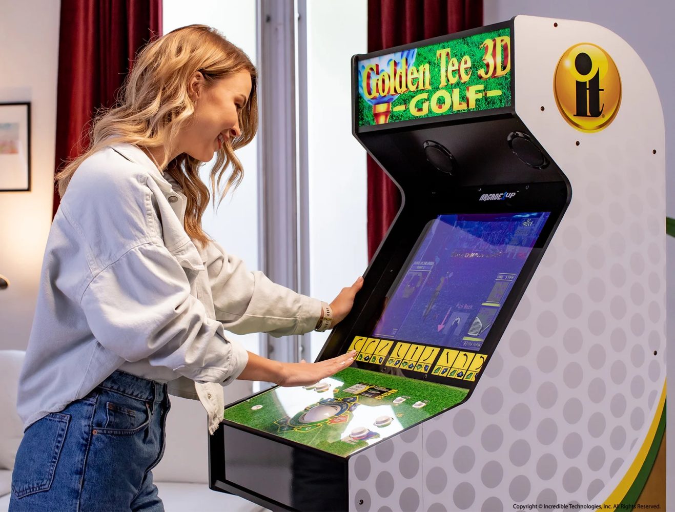 Arcade1Up Golden Tee 3D 35th Anniversary Arcade Machine