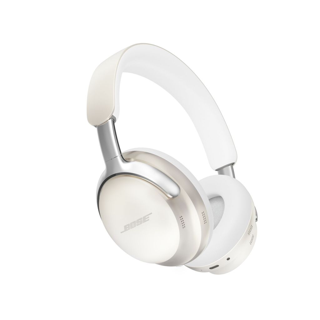 a pair of white headphones