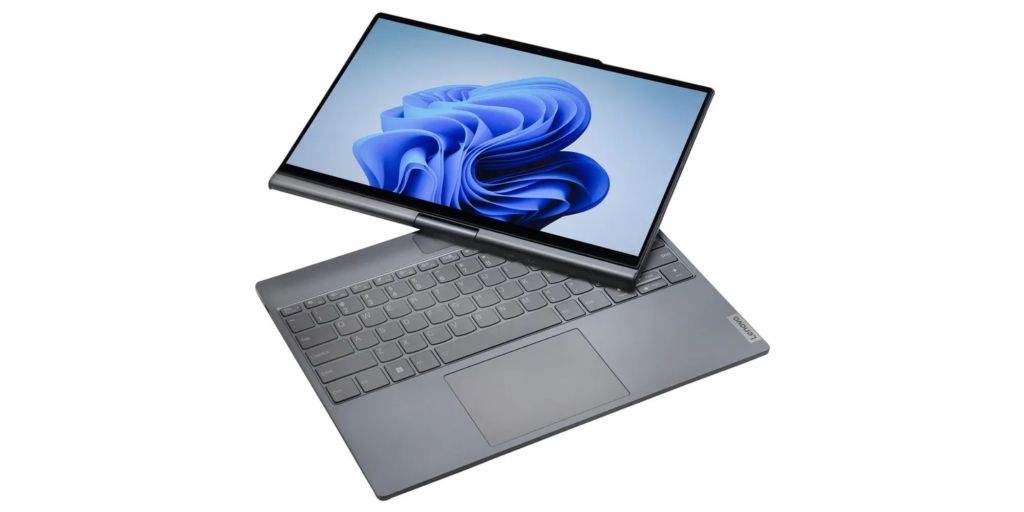 Image showing a render of Lenovo Auto Twist AI PC laptop.