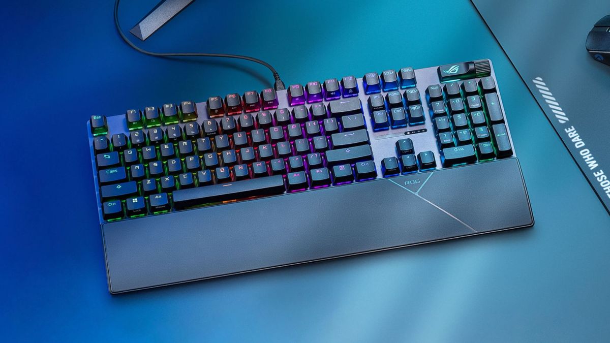 Image showing ASUS' Strix Scope 2 gaming keyboard.