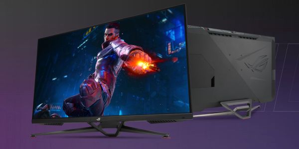 Image showing a render of ASUS ROG Swift 38-inch 4K gaming monitor.