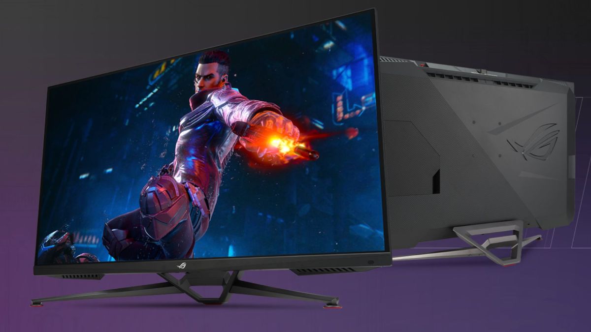 Image showing a render of ASUS ROG Swift 38-inch 4K gaming monitor.