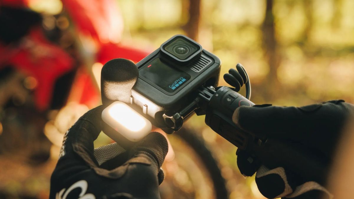 Image showing a person using GoPro's HERO13 action camera.