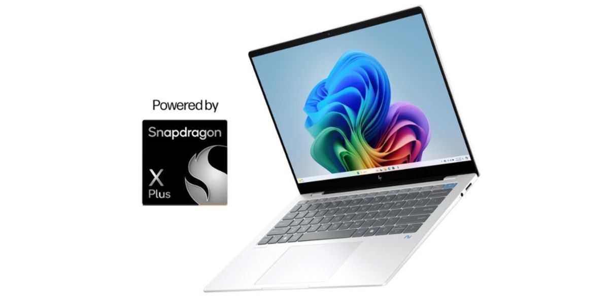 Image showing a render of HP's new OmniBook Copilot+ PC.