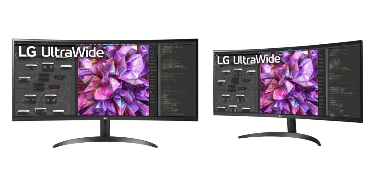 Image showing a render of LG's UltraWide monitor.