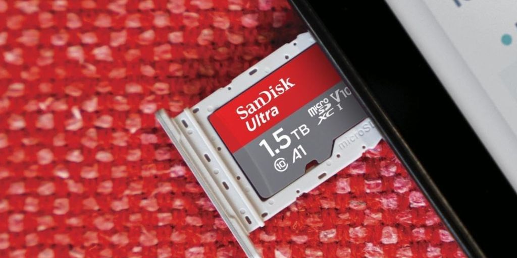 Image showing SanDisk's 1.5TB microSD card.