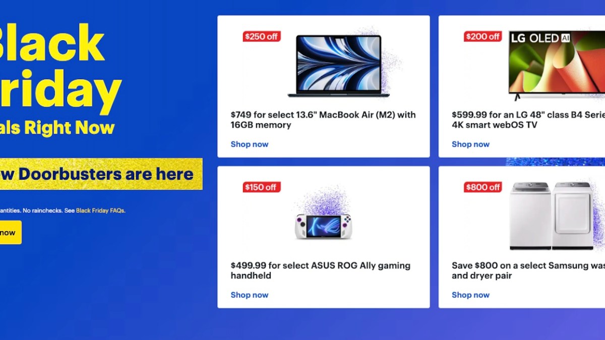 Best Buy weekly Black Friday Doorbusters now live