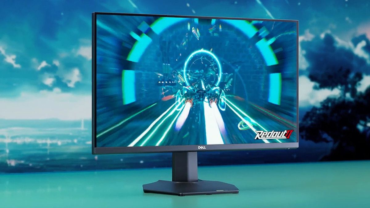 Image showing a render of Dell's G2724D gaming monitor.