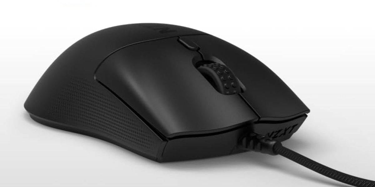 Image showing NZXT's Lift 2 Symm mouse in black.