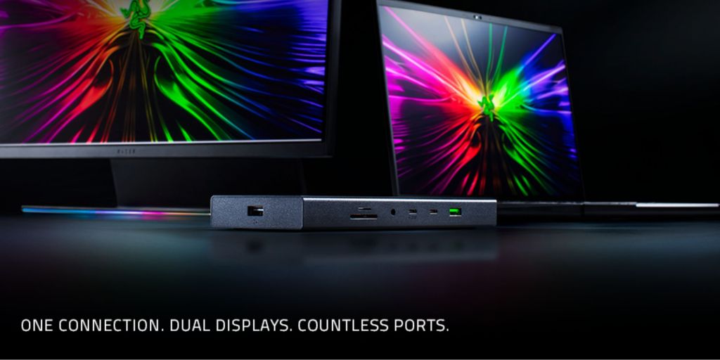 Image showing Razer's new USB 4 dock in Black.