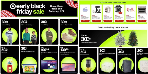 Target early Black Friday sale live