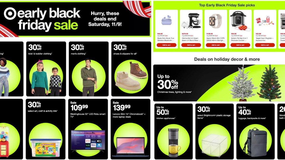 Target early Black Friday sale live