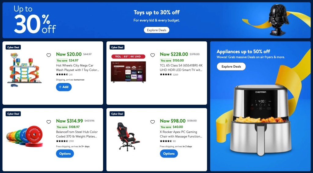 Walmart Cyber Monday sale