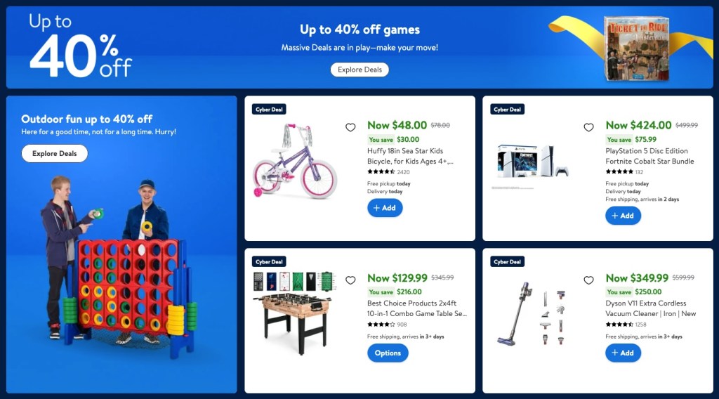 Walmart Cyber Monday sale