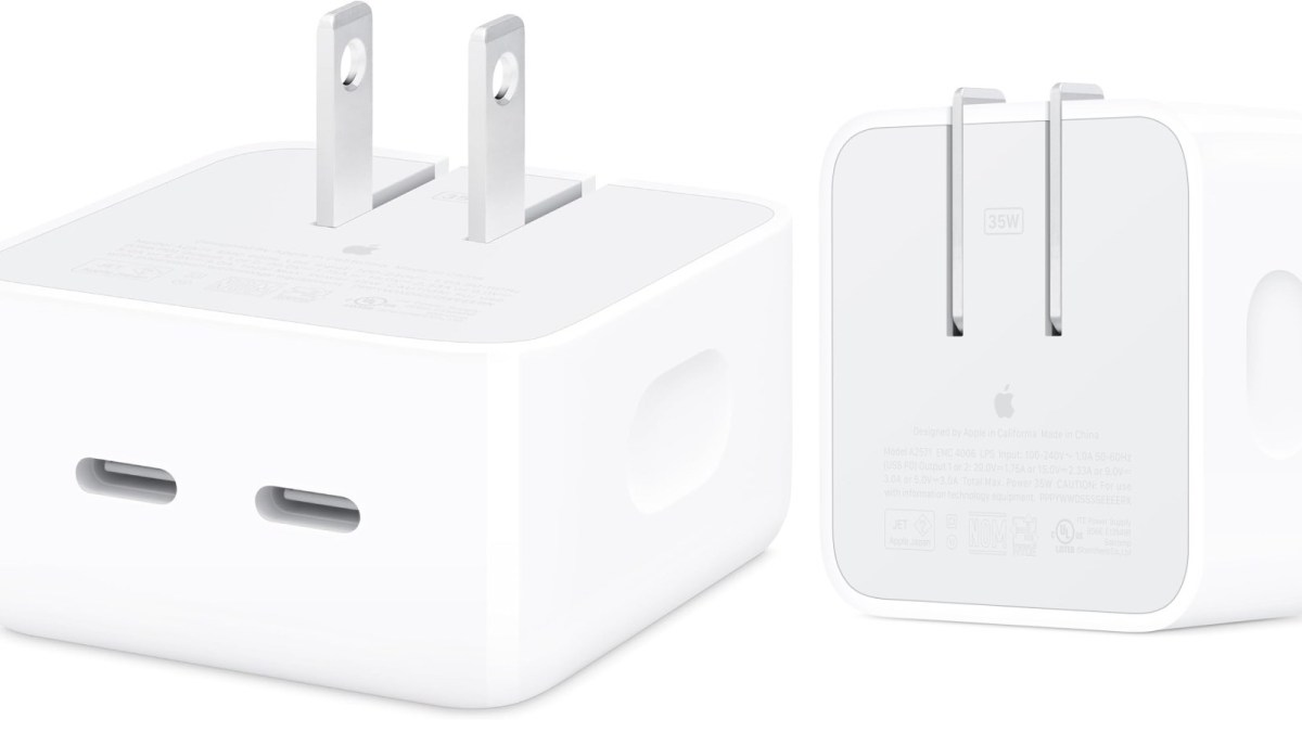 Apple 35W Dual USB-C Compact Power Adapter