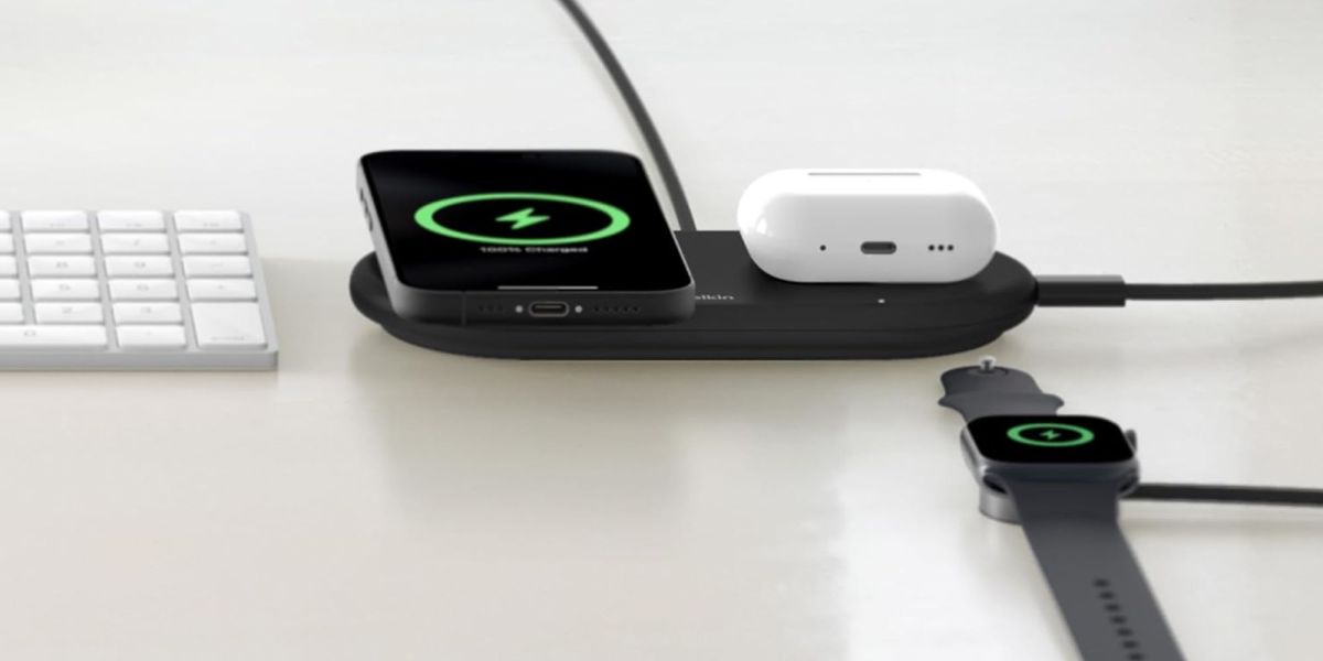 Image showing a render of Belkin charging pad.