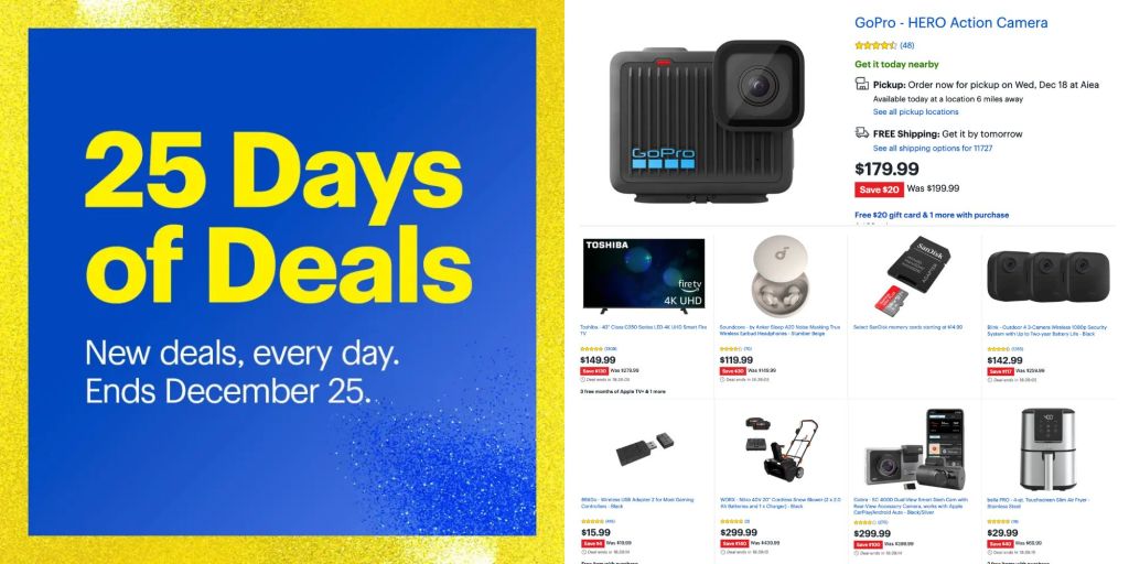 Image showing an illustration for Best Buy's 25 Days of Deals event.