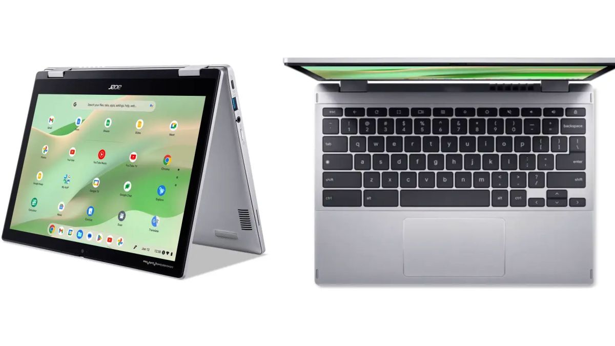 Image showing a renders of Acer's Chromebook Spin 312 laptop.