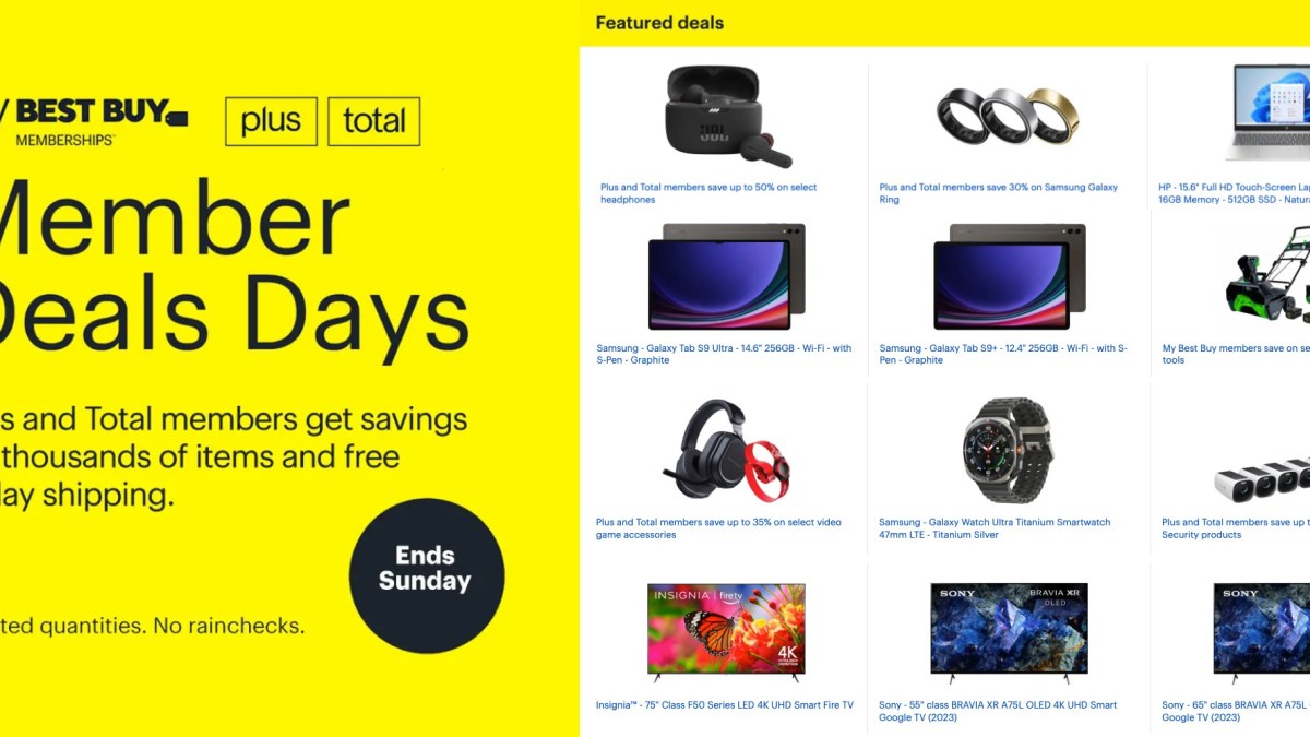 Best Buy Member Deals Days Prime Day sale 2025