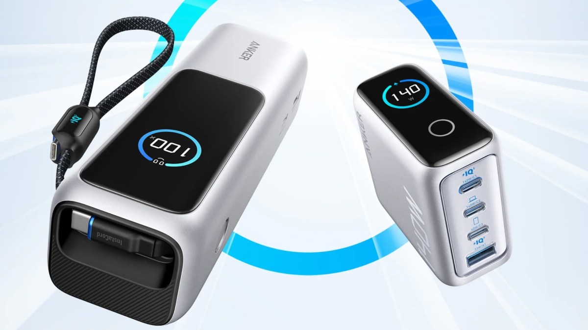 New Anker chargers CES 2025-display-power bank