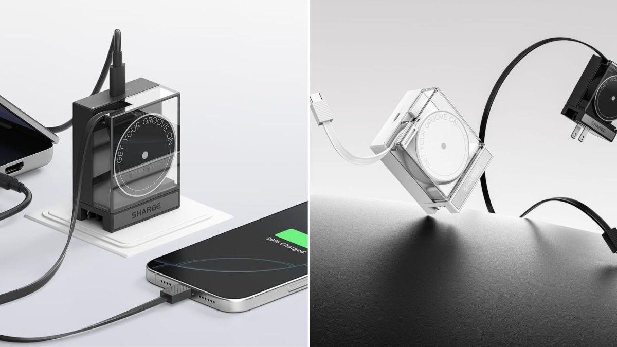 Image showing renders of Sharge's new 65W USC-C charger.