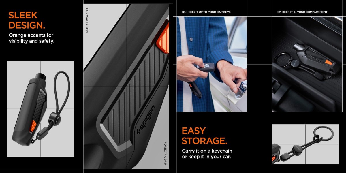 Spigen 2-in-1 Car Escape Tool