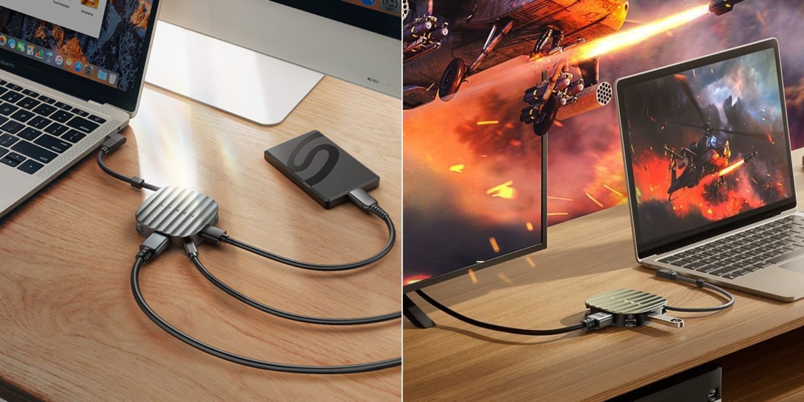 Image showing renders of LISEN's 3-in-1 USB-C adapter with HDMI.